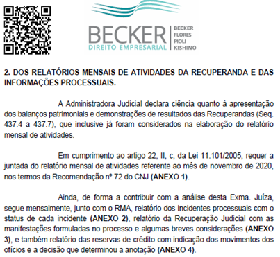 QR code nas petições